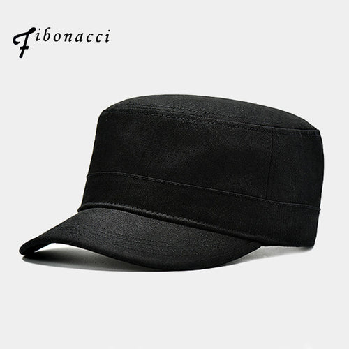 FİBONACCİ High Quality Black Military Cap